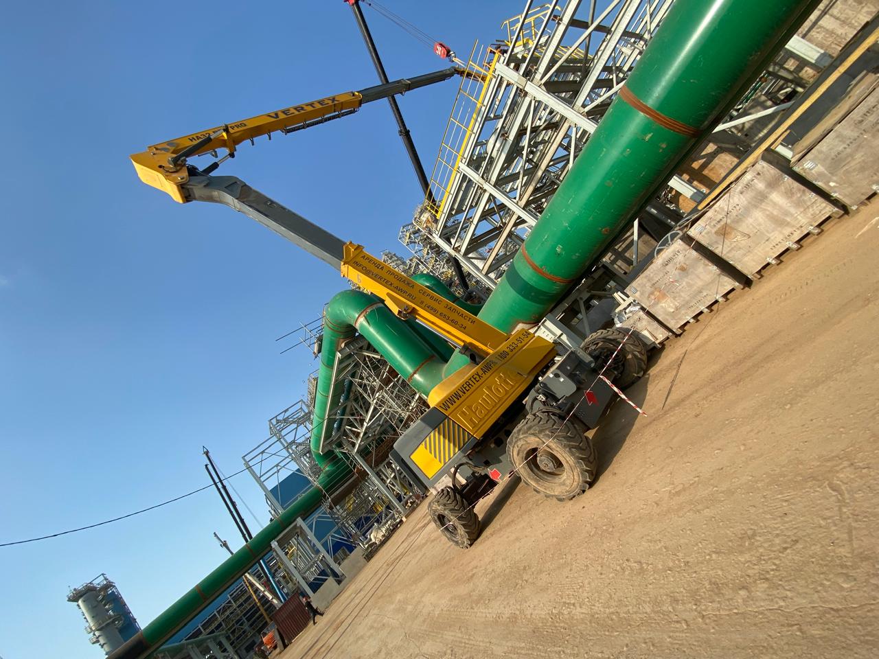 Высотные монтажные работы на магистральном трубопроводе